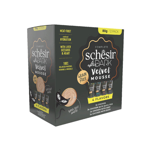 SCHESIR AFTER DARK MOUSSE BEUTEL 12X80G VARIETY PACK