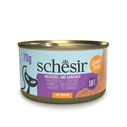 SCHESIR BOITE 70 G PATE DE SARDINES ET MAQUEREAUX