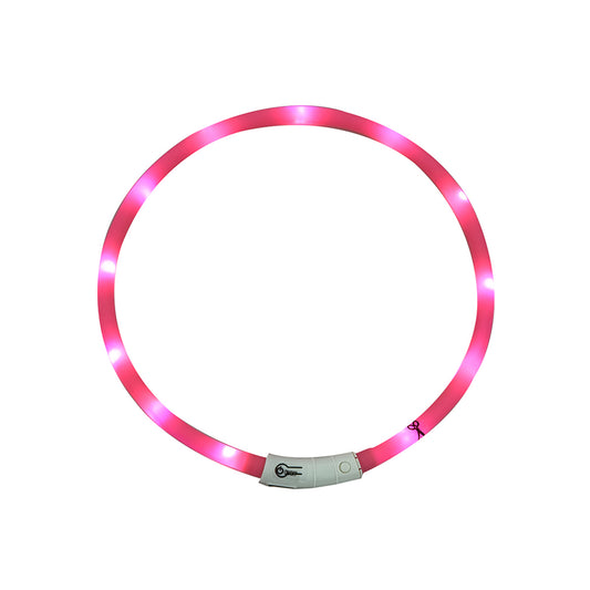 LEICHTE HALSKETTE, LED, Ø20CM/70CM, ROSA