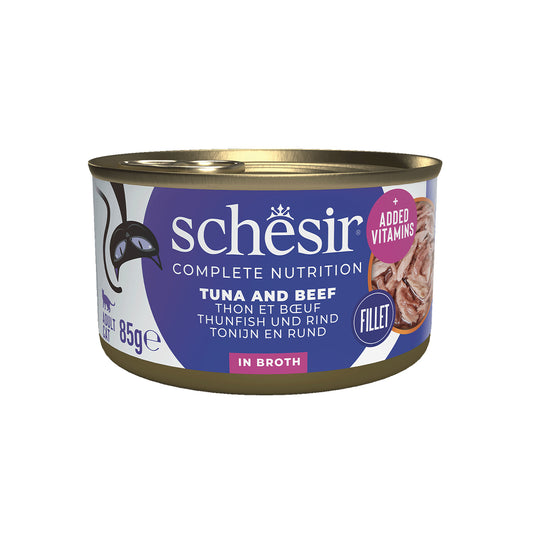 SCHESIR BOUILLON 12 X 85 G THON, BŒUF ET RIZ
