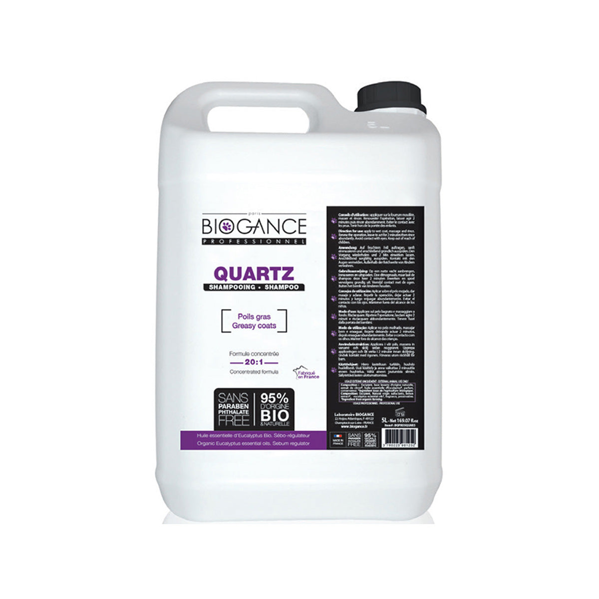 SHAMP DEGRAISSANT 20 L BIOGANCE QUARTZ