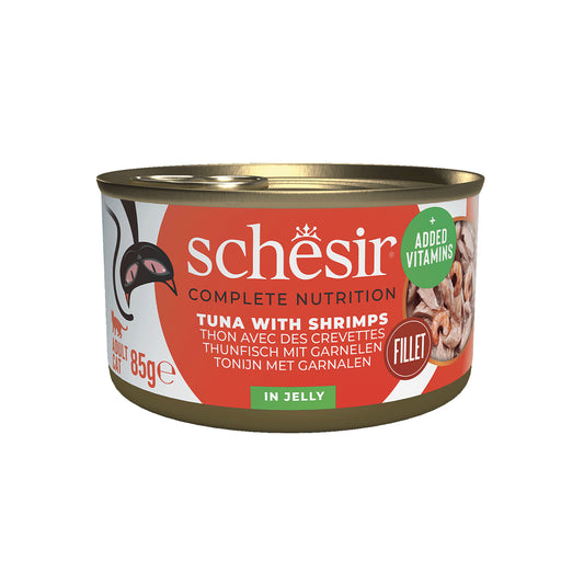 SCHESIR GELEE 12 X 85 G THON AVEC CREVETTES