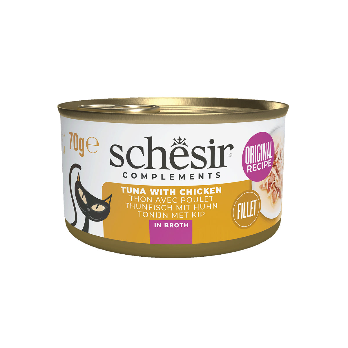SCHESIR BOUILLON 12 X 70 G THON ET FILET DE POULET