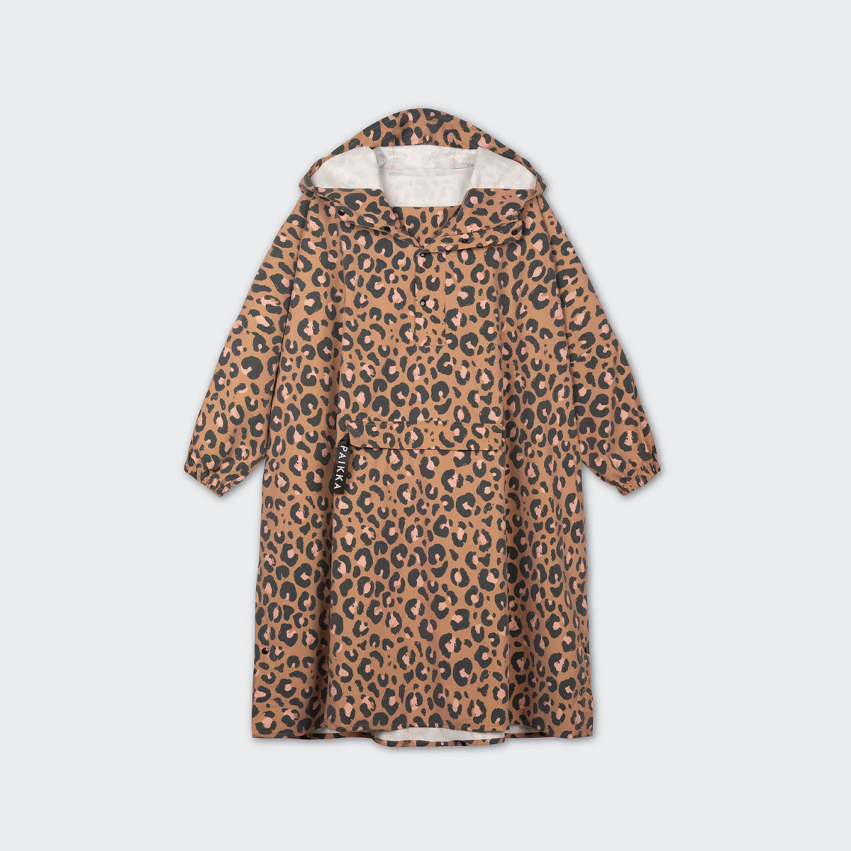 PAIKKA PONCHO HUMAN BEIGE LEOPARD