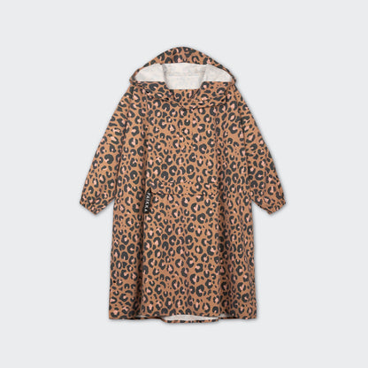 PAIKKA PONCHO HUMAN BEIGE LEOPARD