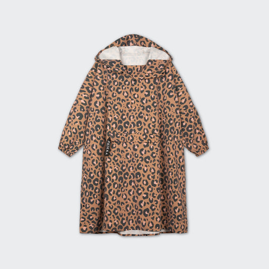PAIKKA PONCHO HUMAN BEIGE LEOPARD