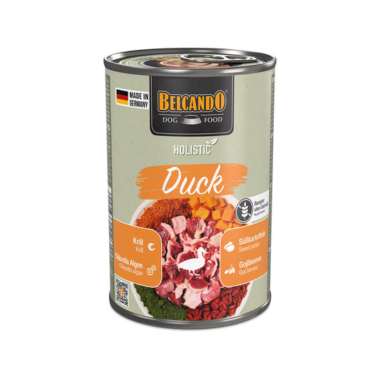 BOITE BELCANDO 400 G HOLISTIC CANARD