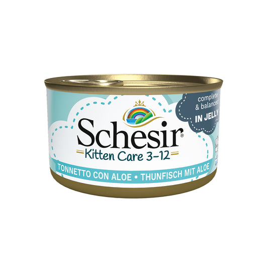 SCHESIR JELLY 14 X 85 G KITTEN THUNFISCH UND ALOE