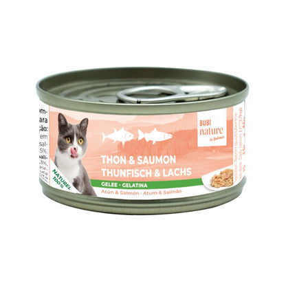 BUBI NATURE THUNFISCH UND LACHS IN GELEE 24 X 70G