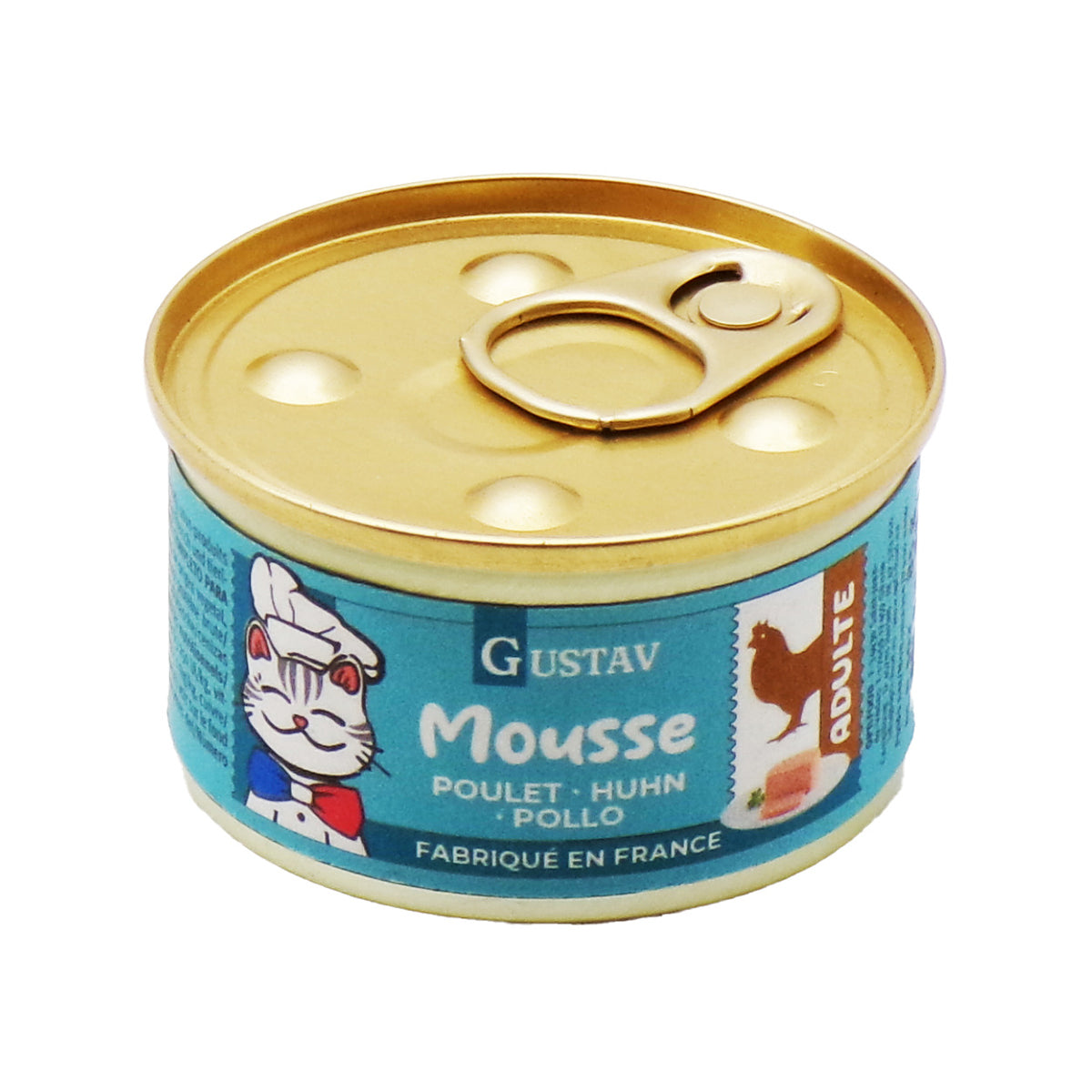 GUSTAV MOUSSE CHAT POULET 12 X 85G