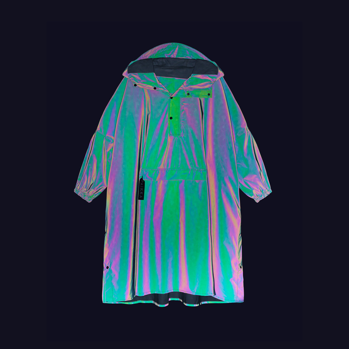 PAIKKA PONCHO HUMAN VERT LEOPARD